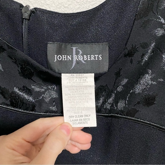 Vintage 90s John Roberts Little Black Dress - Picture 2 of 8